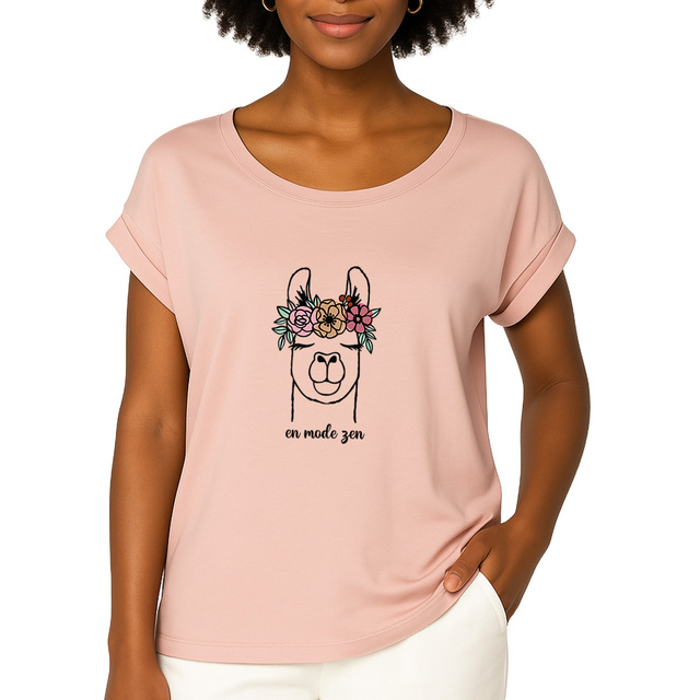 Image front T-shirt  Lama