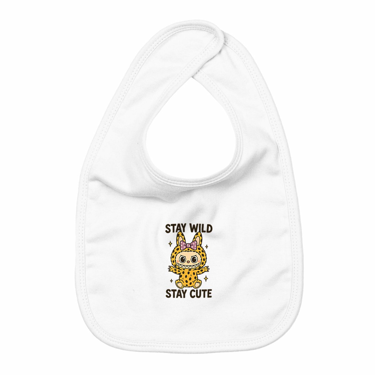 Image back Bavoir Labubu Léopard 🐆💛