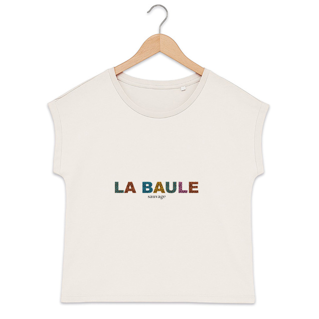 Image back T-shirt en coton bio La Baule sauvage