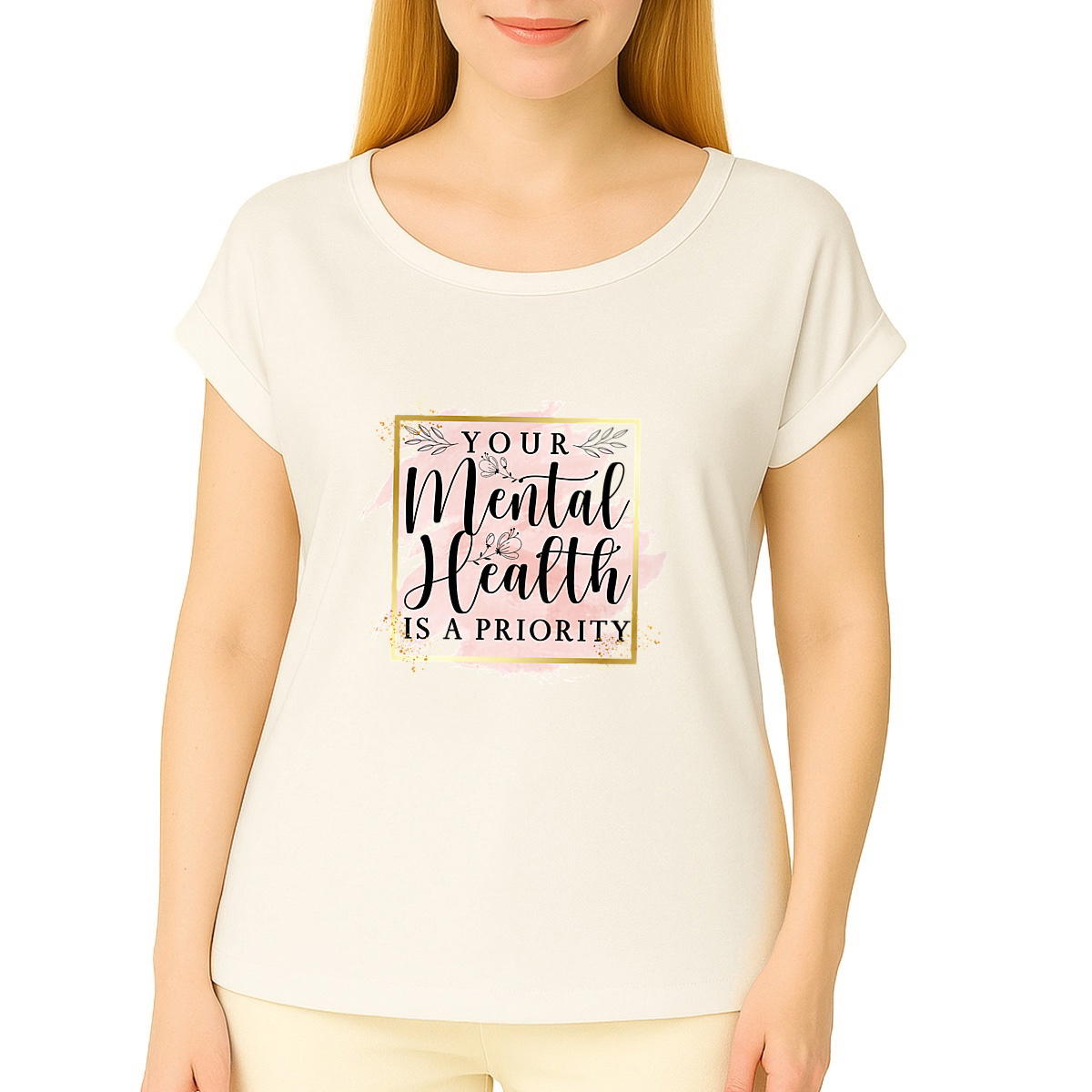 Image front T-shirt "mental health"