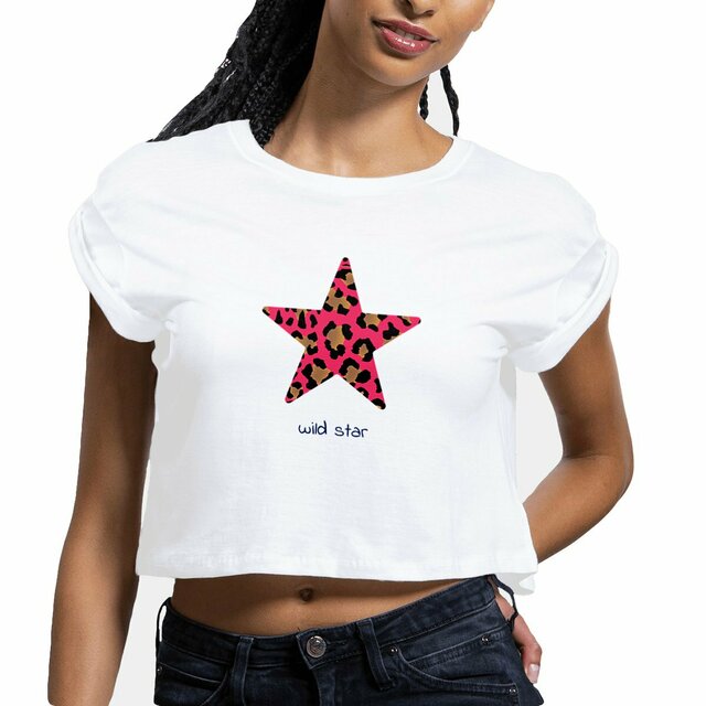 Image front crop top  wild