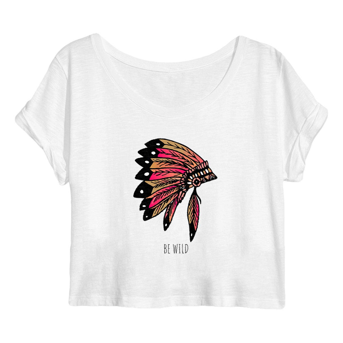 Image back Crop top  "be Wild" -  Esprit Libre, Style Sauvage 🏹✨