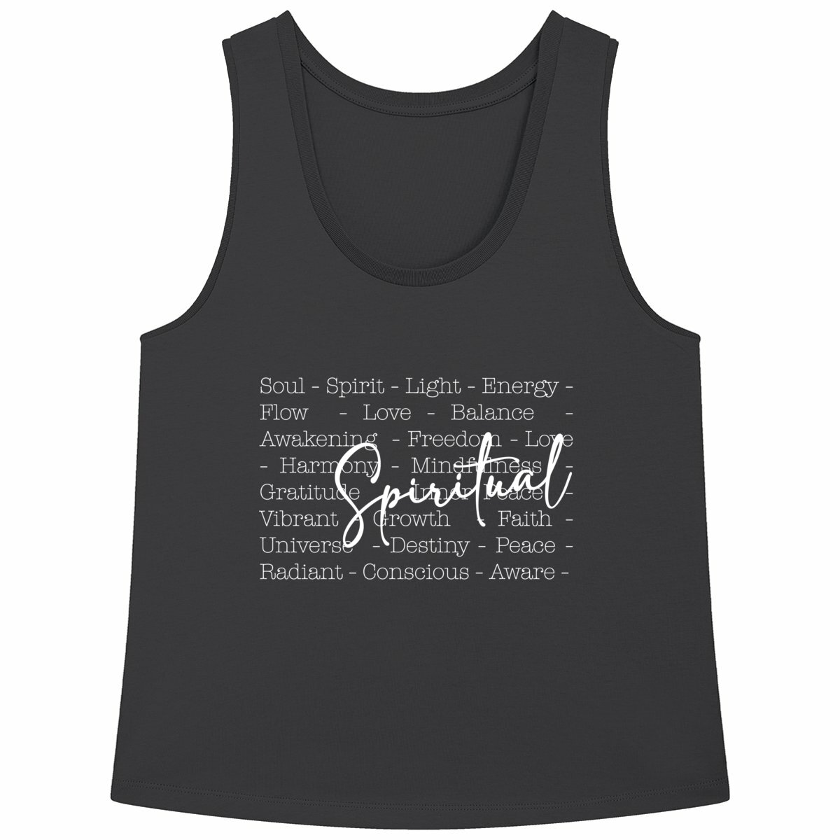 Image front Débardeur noir "spiritual"