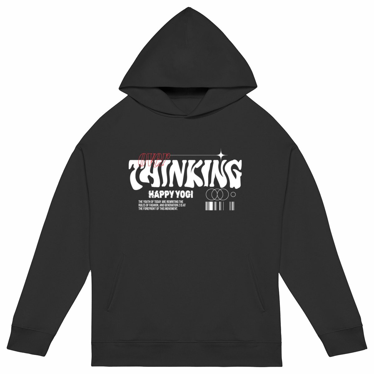 Image front Sweat oversize "overthinking"