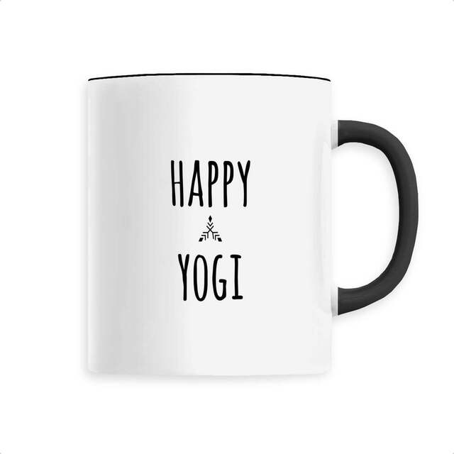 Image back Mug happy yogi