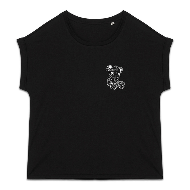 Image back T-shirt noir – Peluche street art 🐻🎨