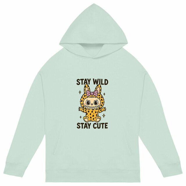 Image front Sweat oversize – Labubu Léopard 🐆✨