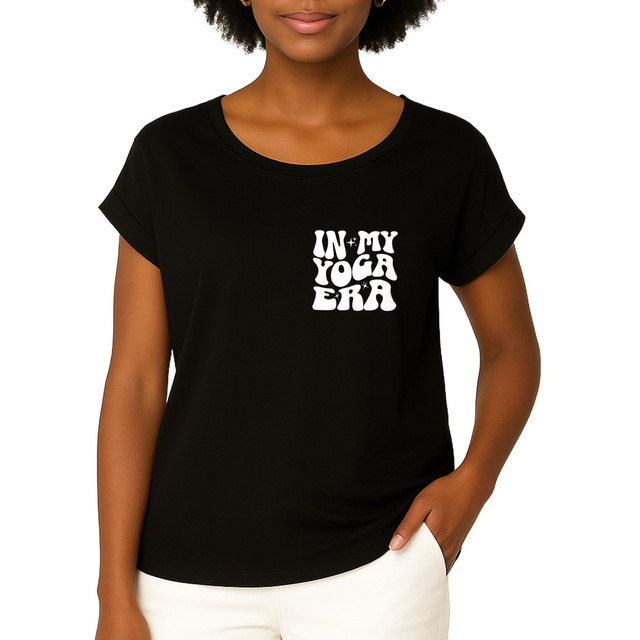 Image front T-shirt "in my yoga era"