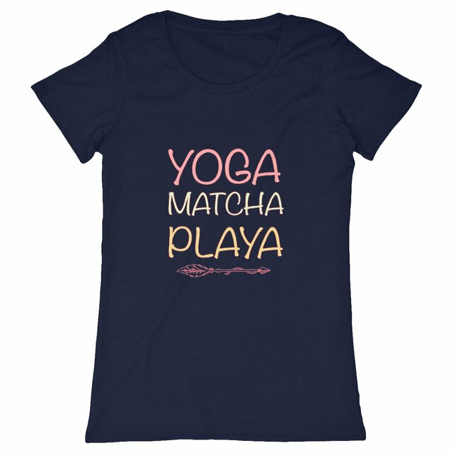 Image back T-shirt " Yoga Matcha Playa " 🏖️🌴