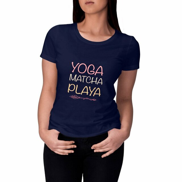 Image front T-shirt " Yoga Matcha Playa " 🏖️🌴