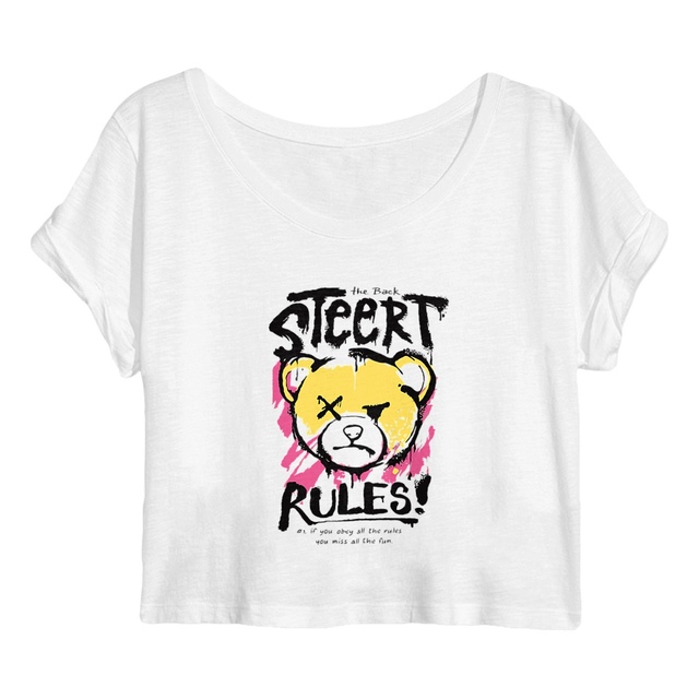 Image front Crop top "nounours" 🐻🎨