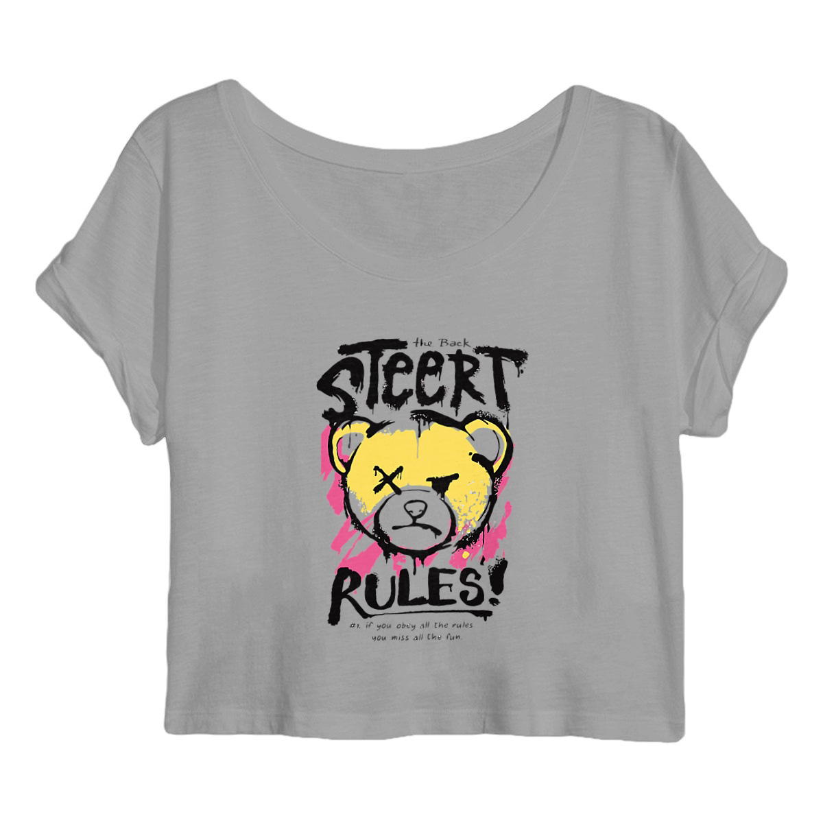 Image back Crop top "nounours" 🐻🎨