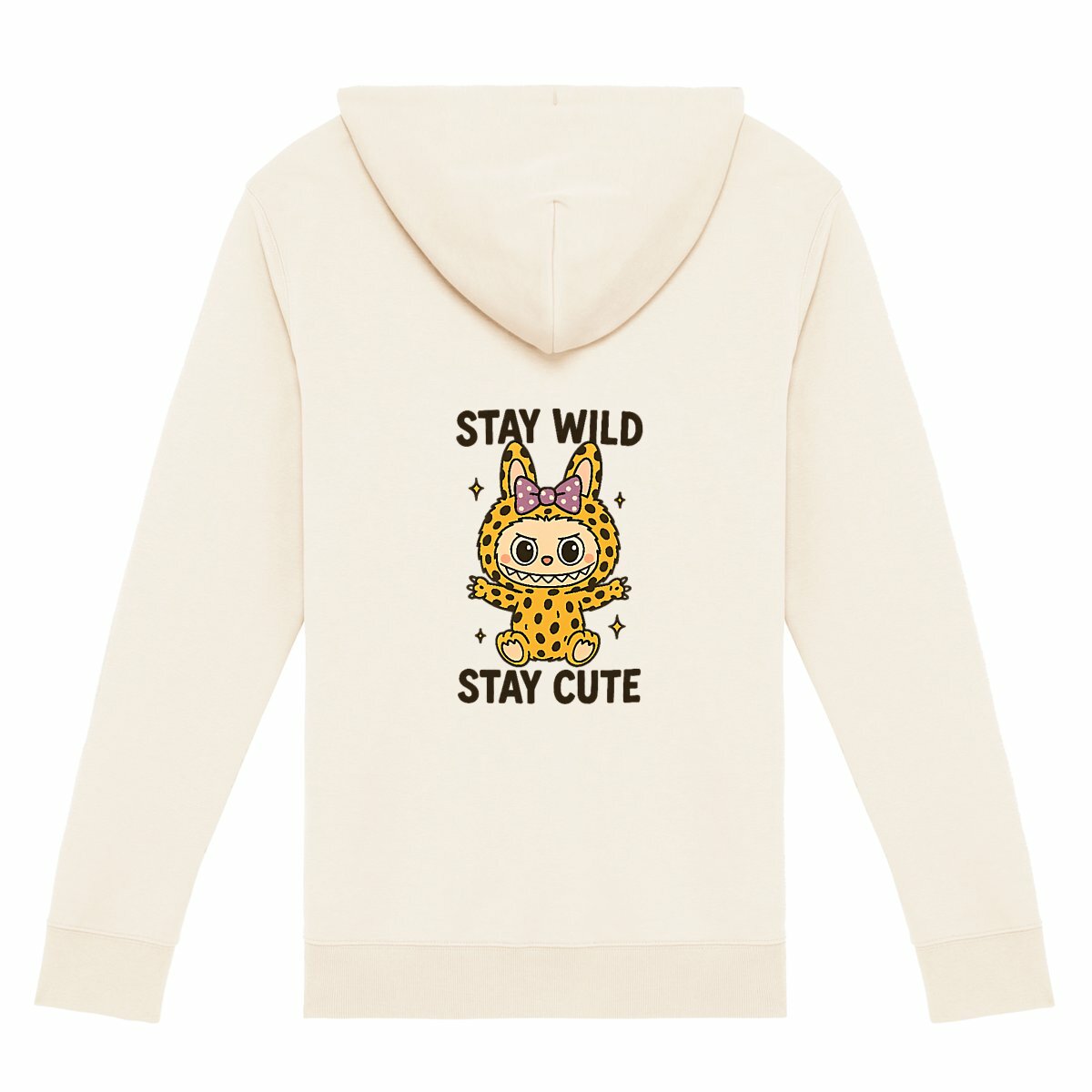 Image back Sweat zippé Labubu Léopard  🐆✨