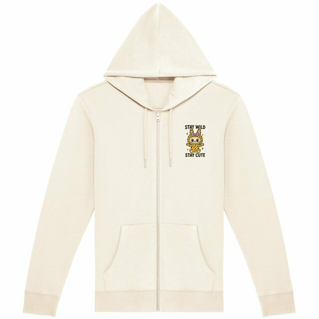 Image front Sweat zippé Labubu Léopard  🐆✨