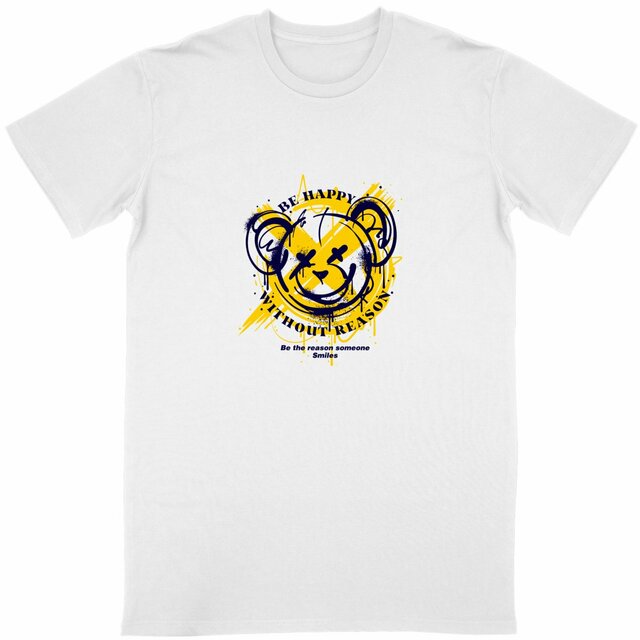 Image back T-shirt "be happy"