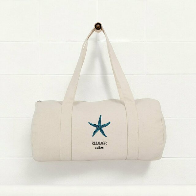 Image front Sac polochon "Summer vibes" 🐚