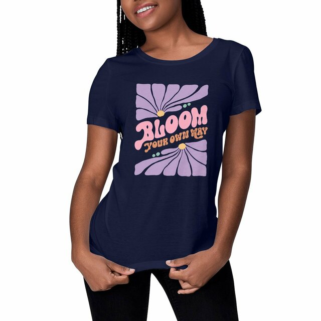 Image front T-shirt  "Bloom Your Own Way" 