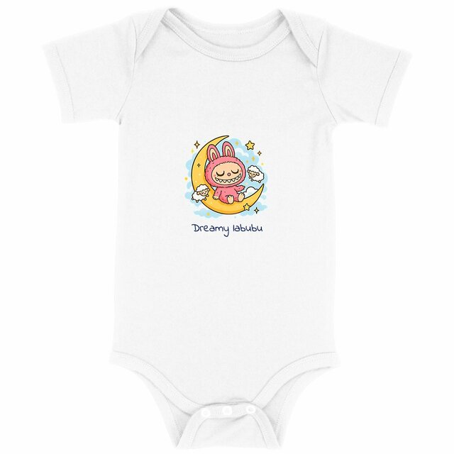 Image back Bavoir "dreamy labubu"