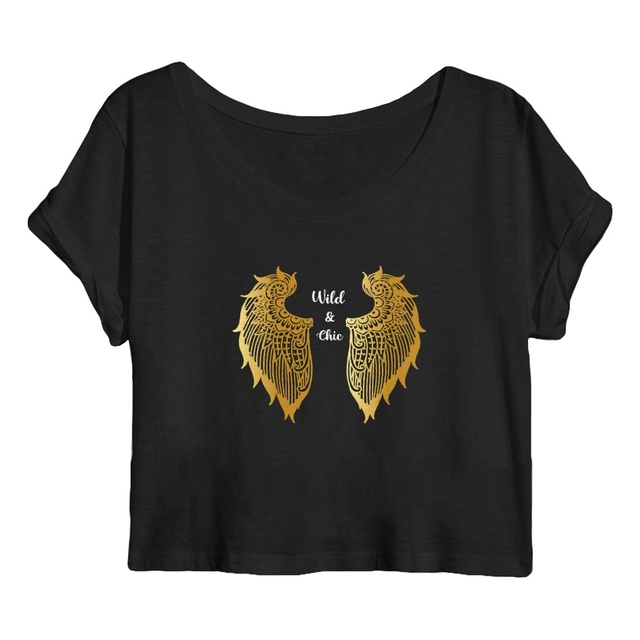 Image back crop top  wild & chic