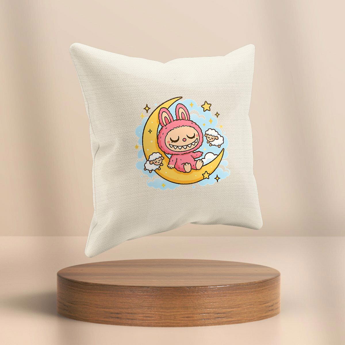 Image front Coussin labubu dreamy