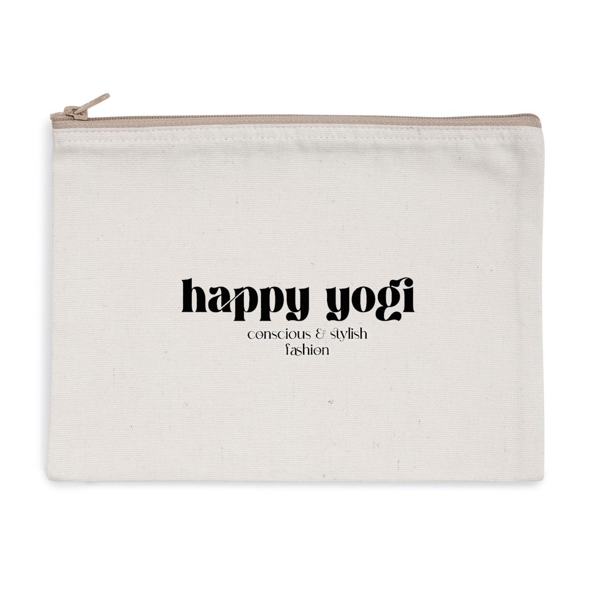 Image back Pochette zip Écoresponsable "happy yogi" ✨