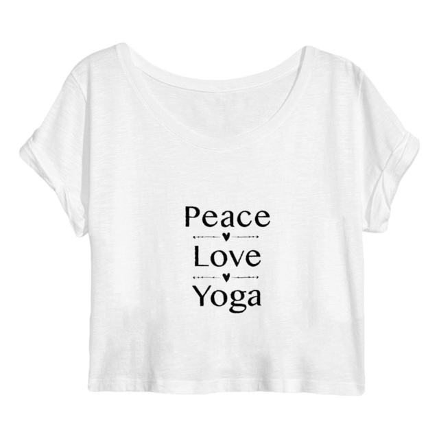 Image back Crop top peace