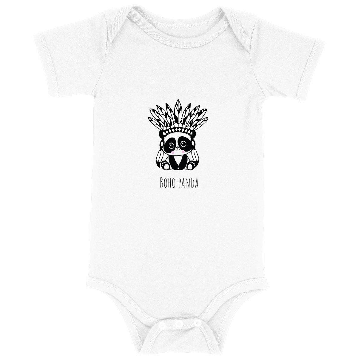 Image back Body baby boho panda