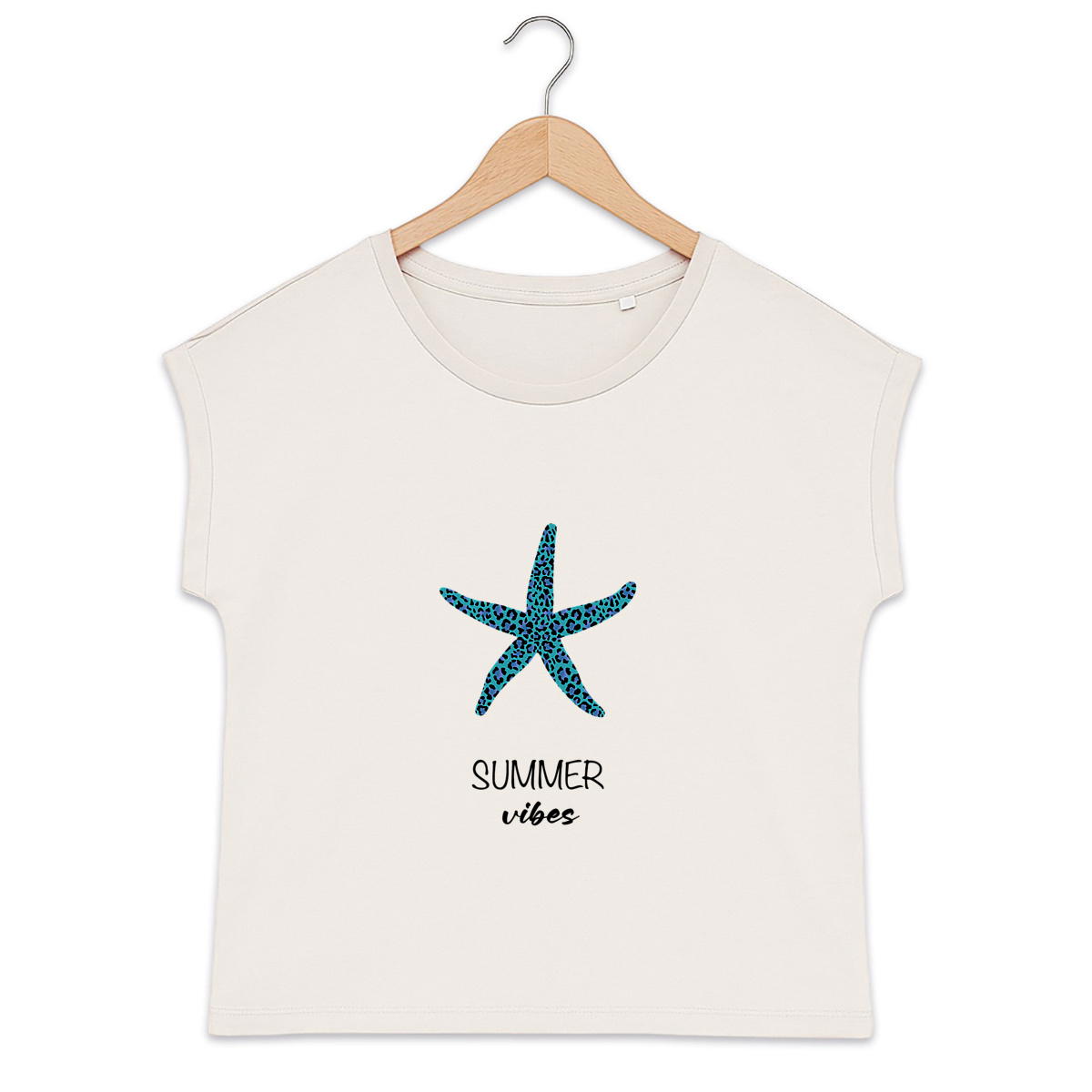Image front T-shirt femme en coton bio Summer vibes