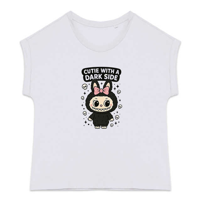 Image back T-shirt "Cutie with a Darkside" 🖤🐰