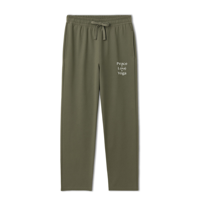 Image back Jogpant "peace love yoga"