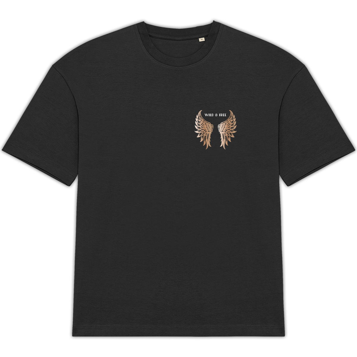 Image back T-shirt oversize "Wild & Free" 