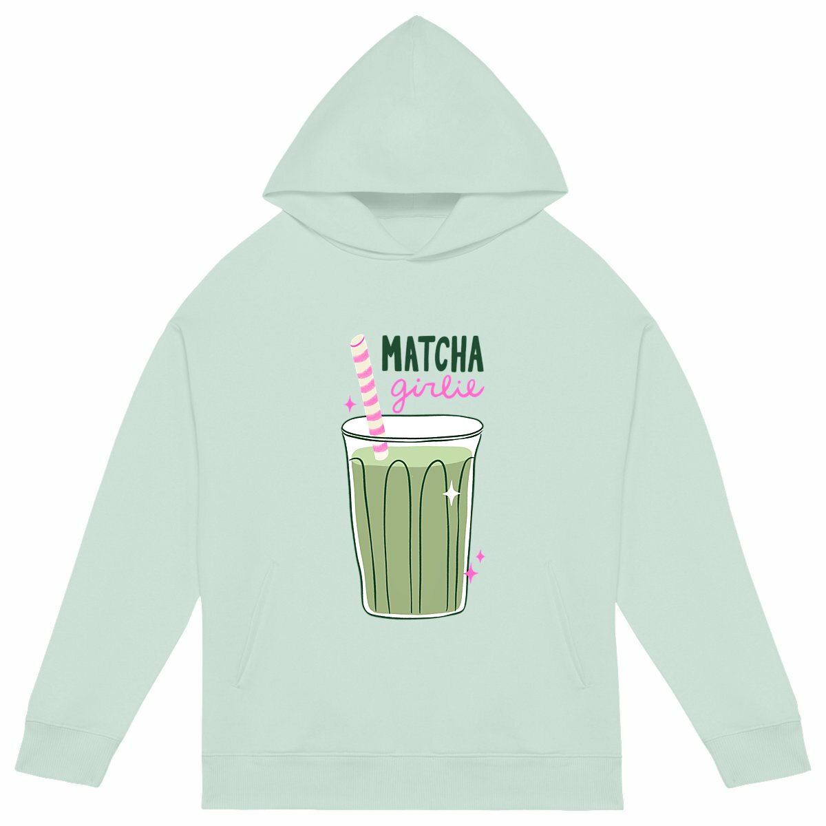 Image front Sweat oversize "matcha girlie"