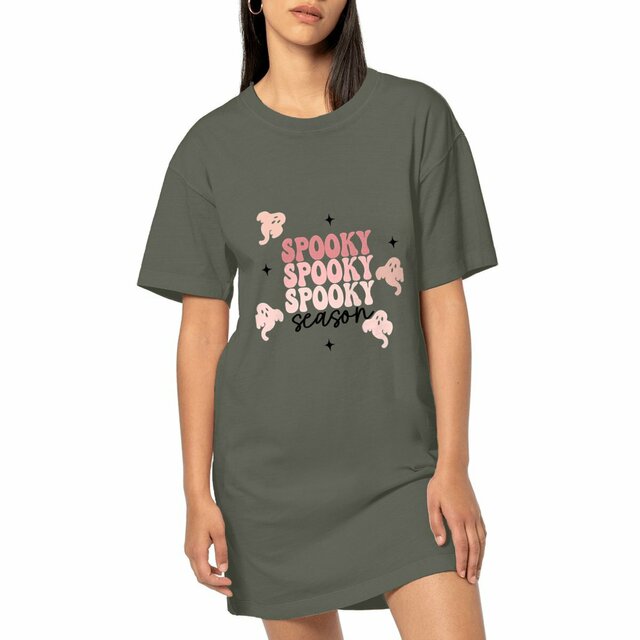 Image front Robe t shirt "spooky" 🎃👻