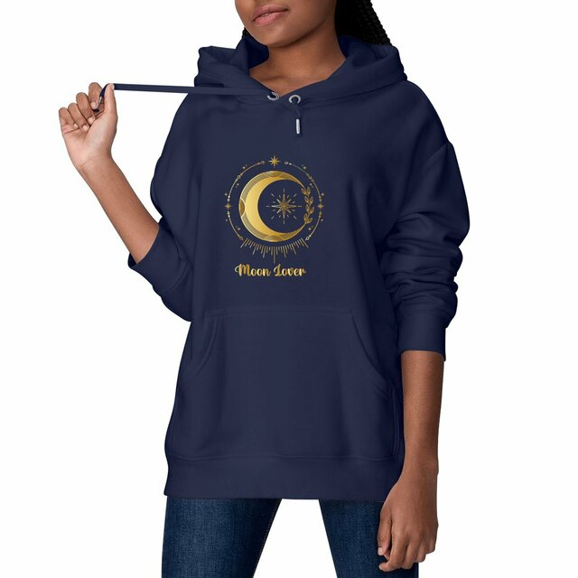 Image front sweat à capuche moon lover