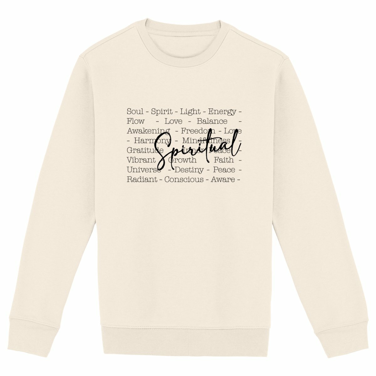 Image back Sweat beige "spiritual"🌱✨