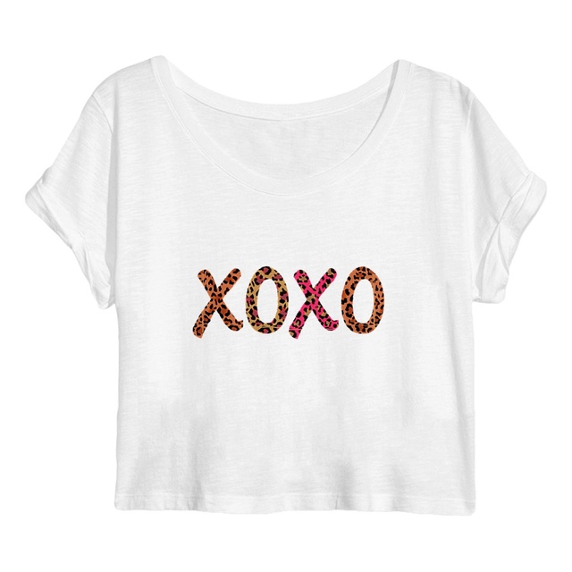 Image back Crop top xoxo