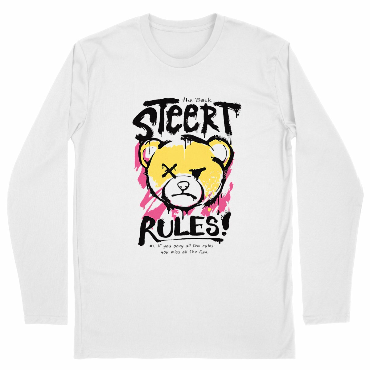 Image back T-shirt manches longue "steert rules"