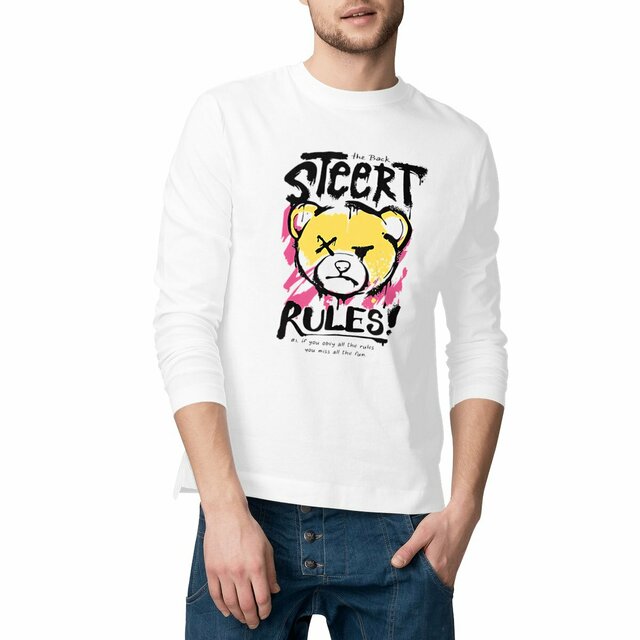 Image front T-shirt manches longue "steert rules"