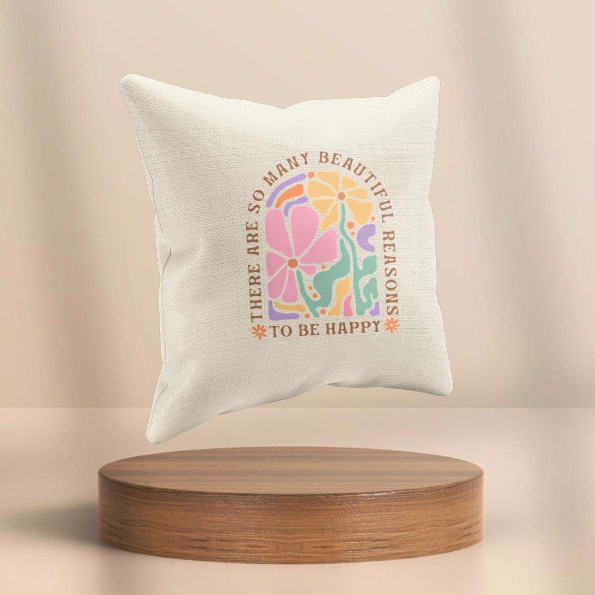 Image front Coussin "Be Happy"