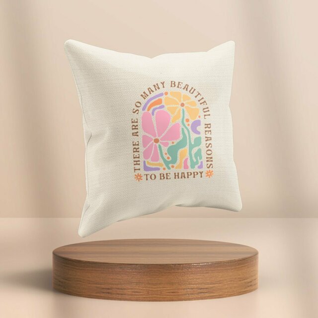 Image front Coussin "Be Happy"
