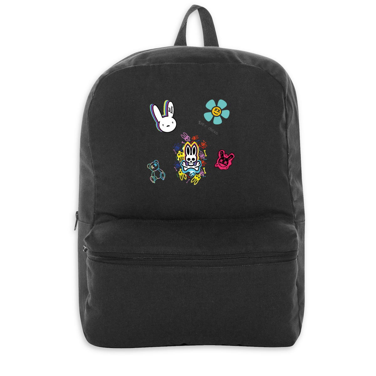 Image front Sac à dos 100 % recyclé avec motifs street wear 🎨🖌️