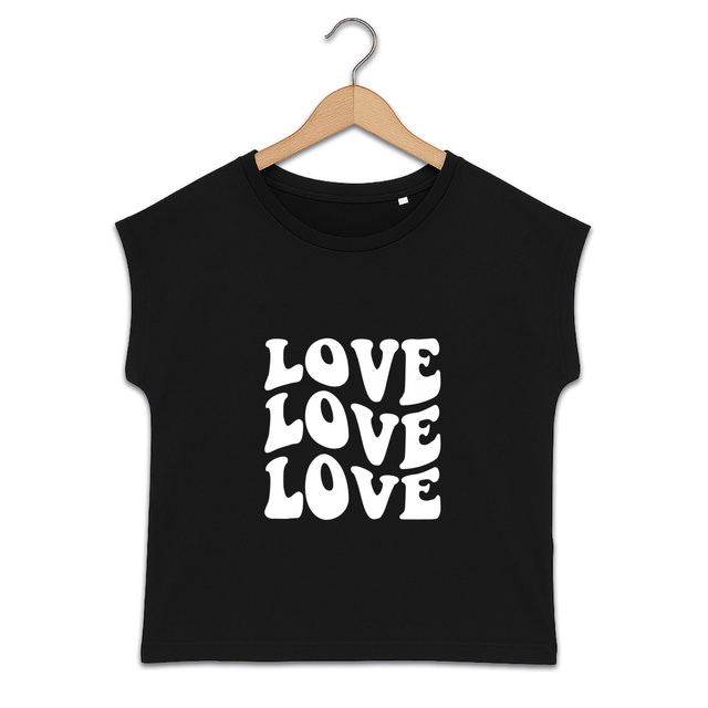 Image back T-shirt "Love,love,love" 💕🖤.