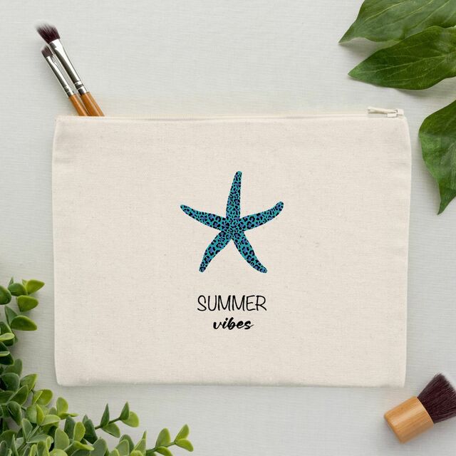Image front pochette summer vibes en coton recyclé