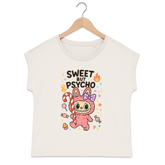 Image front T-shirt  – Labubu candy 🍭🖤🍬