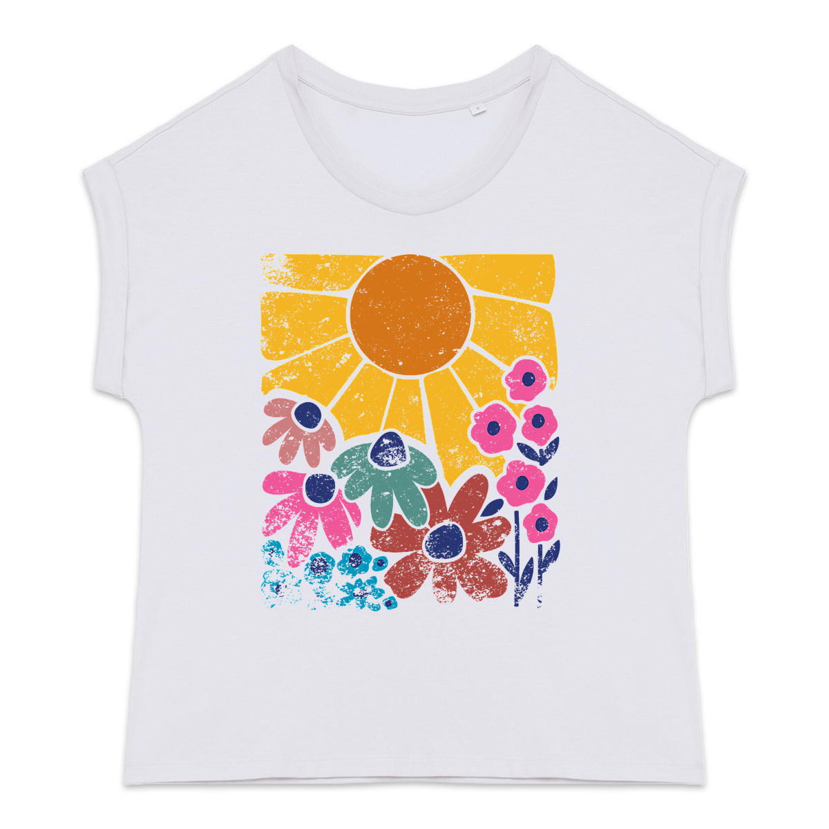 Image back T-shirt vintage "wild flowers"🌸