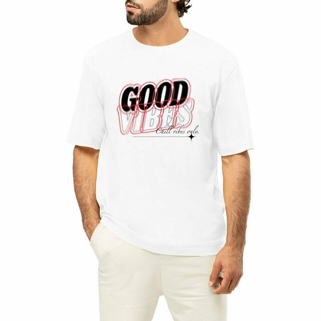 Image front T-shirt "Good vibes" 