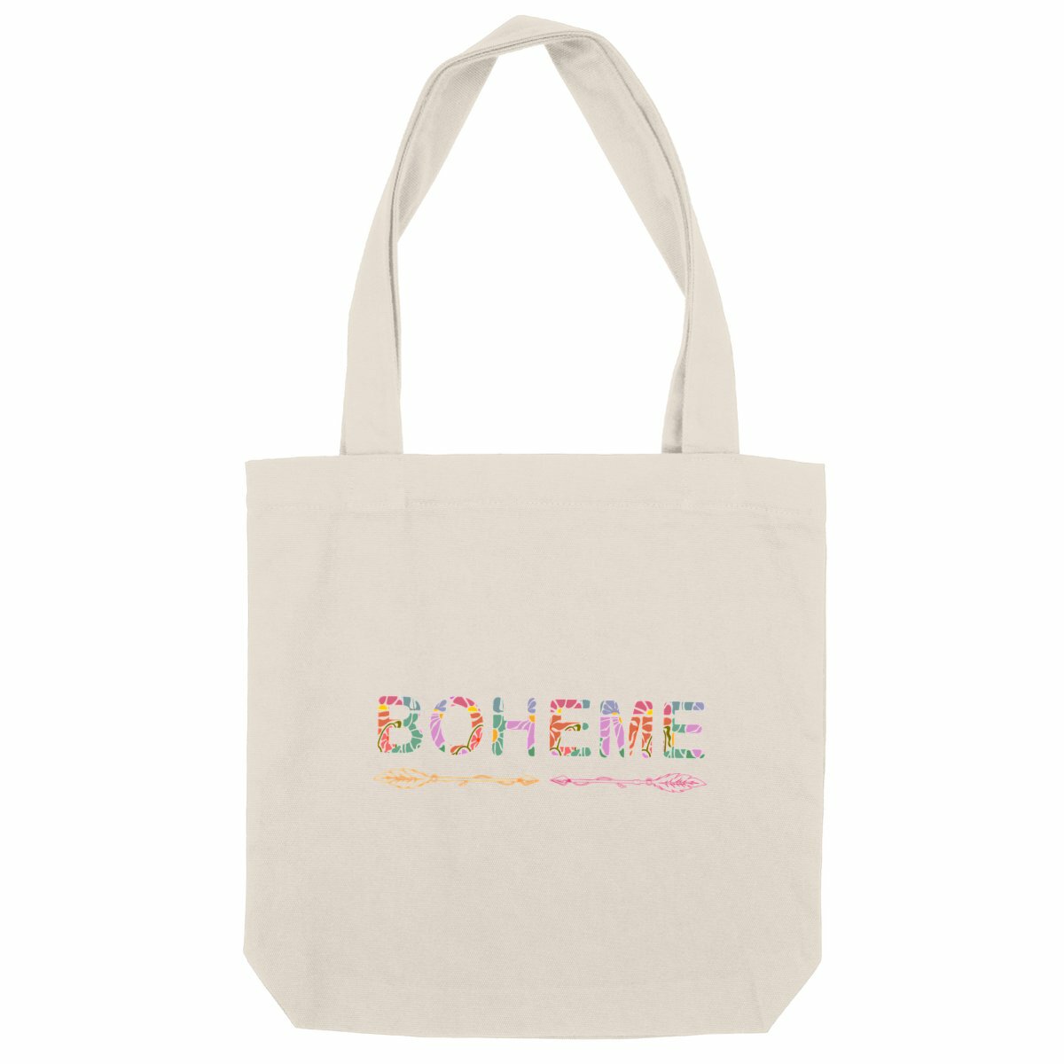 Image back Sac tote bag en coton bio bohème 🌼