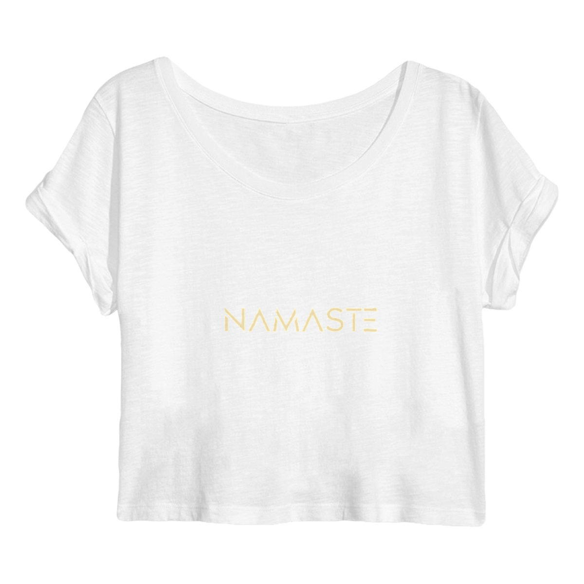 Image back Crop top "namaste" 🖤