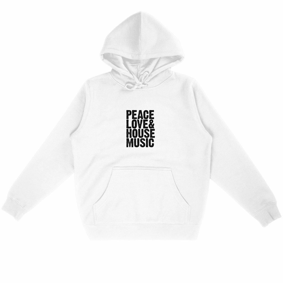 Image back Sweat léger "Peace Love & House Music"