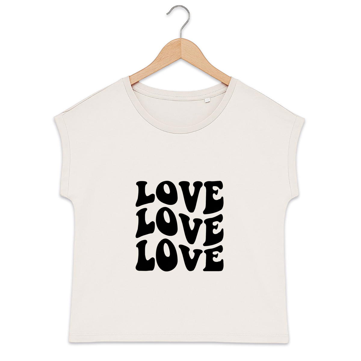 Image front T-shirt Love en coton bio ✨